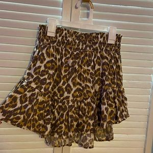 Aerie Leopard Print Skirt